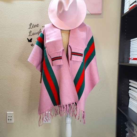 Pink- Stylish Warm Cashmere/Shawl for women - Picture 7 of 7